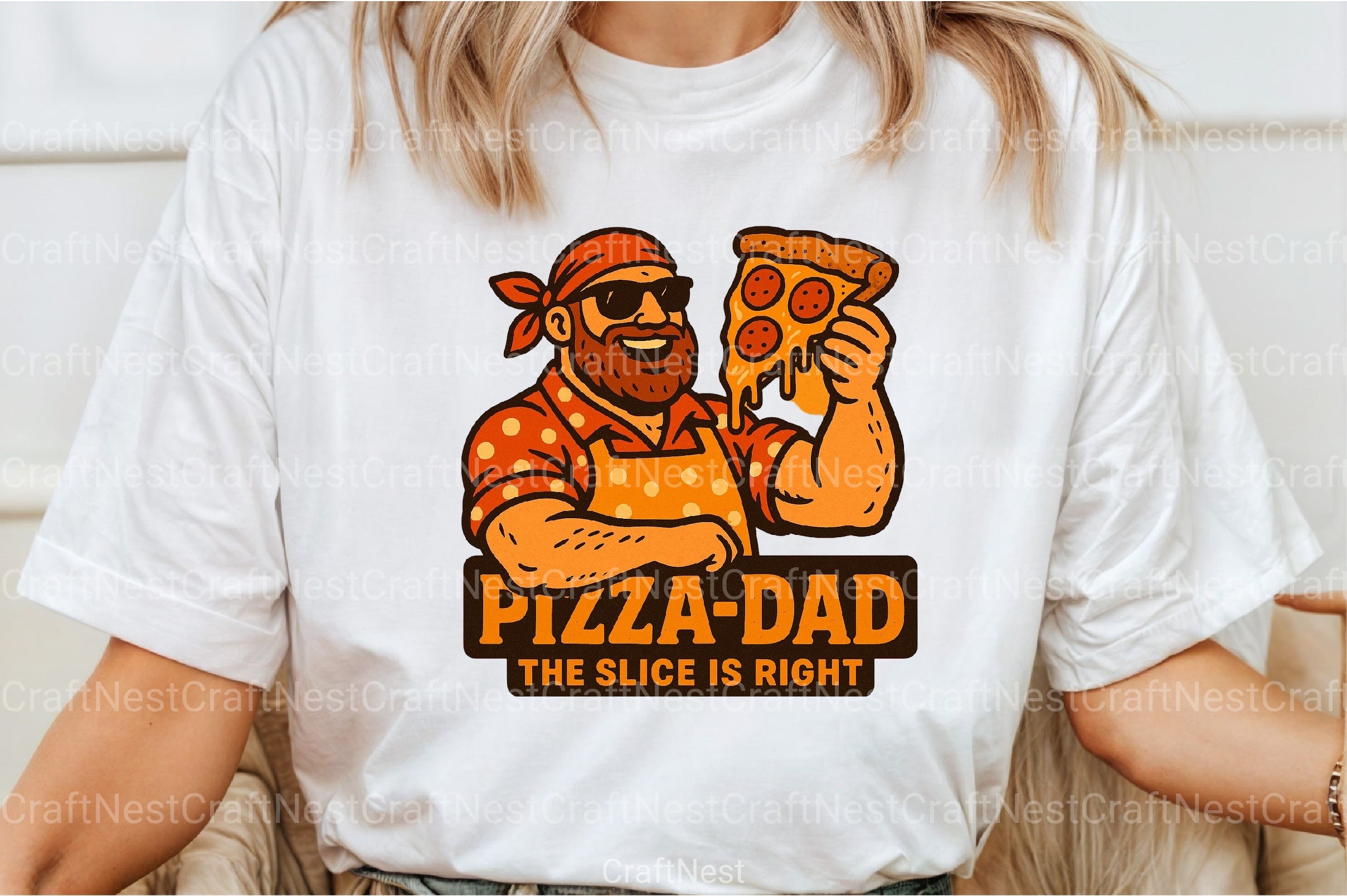 Funny Pizza Dad Father's Day Clipart Bundle - CraftNest - Digital Crafting and Art