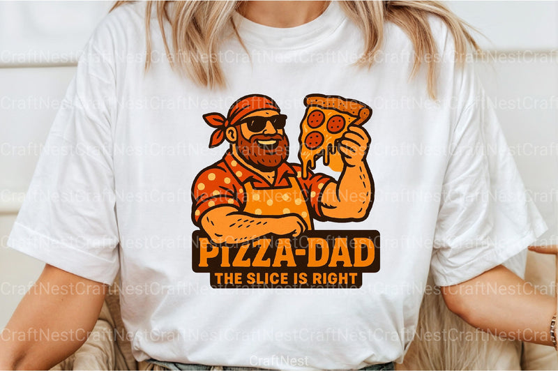 Funny Pizza Dad Father's Day Clipart Bundle - CraftNest - Digital Crafting and Art