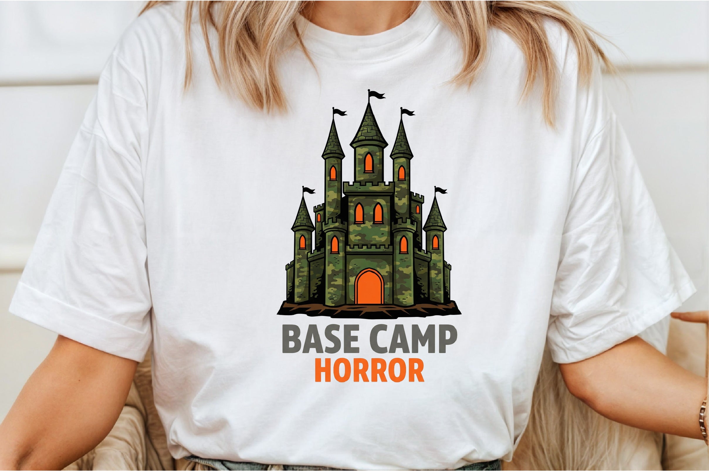 Camo Castle Halloween Clipart Bundle