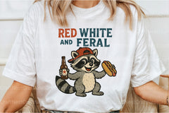 Red White Feral Funny Clipart Bundle - CraftNest - Digital Crafting and Art