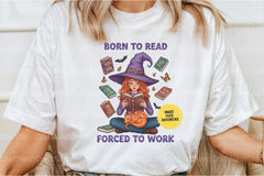 Witchy Clipart Bundle: Born to Read, Forced to Work - CraftNest - Digital Crafting and Art