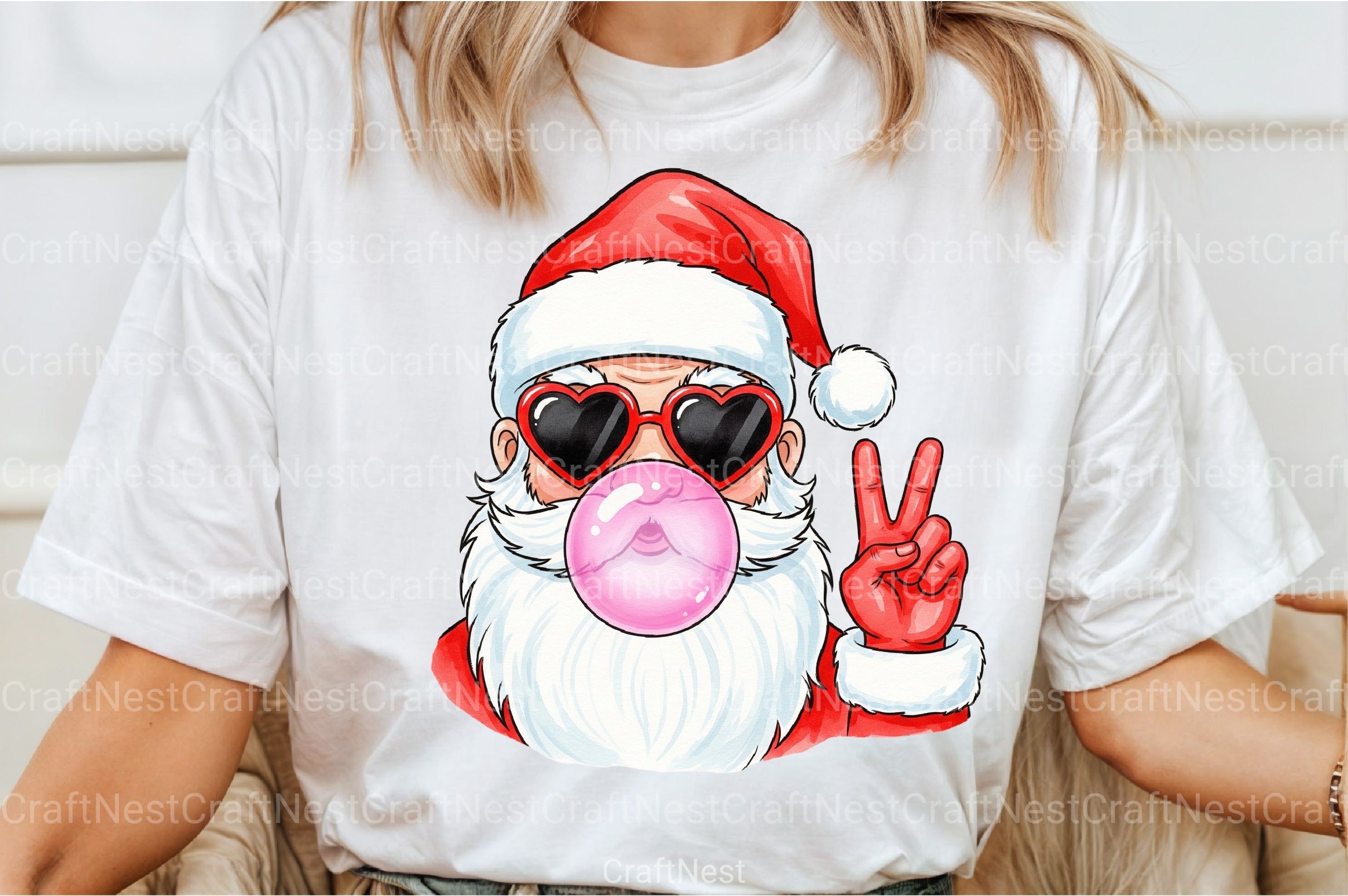 Santa Bubble Gum Clipart Bundle - CraftNest - Digital Crafting and Art