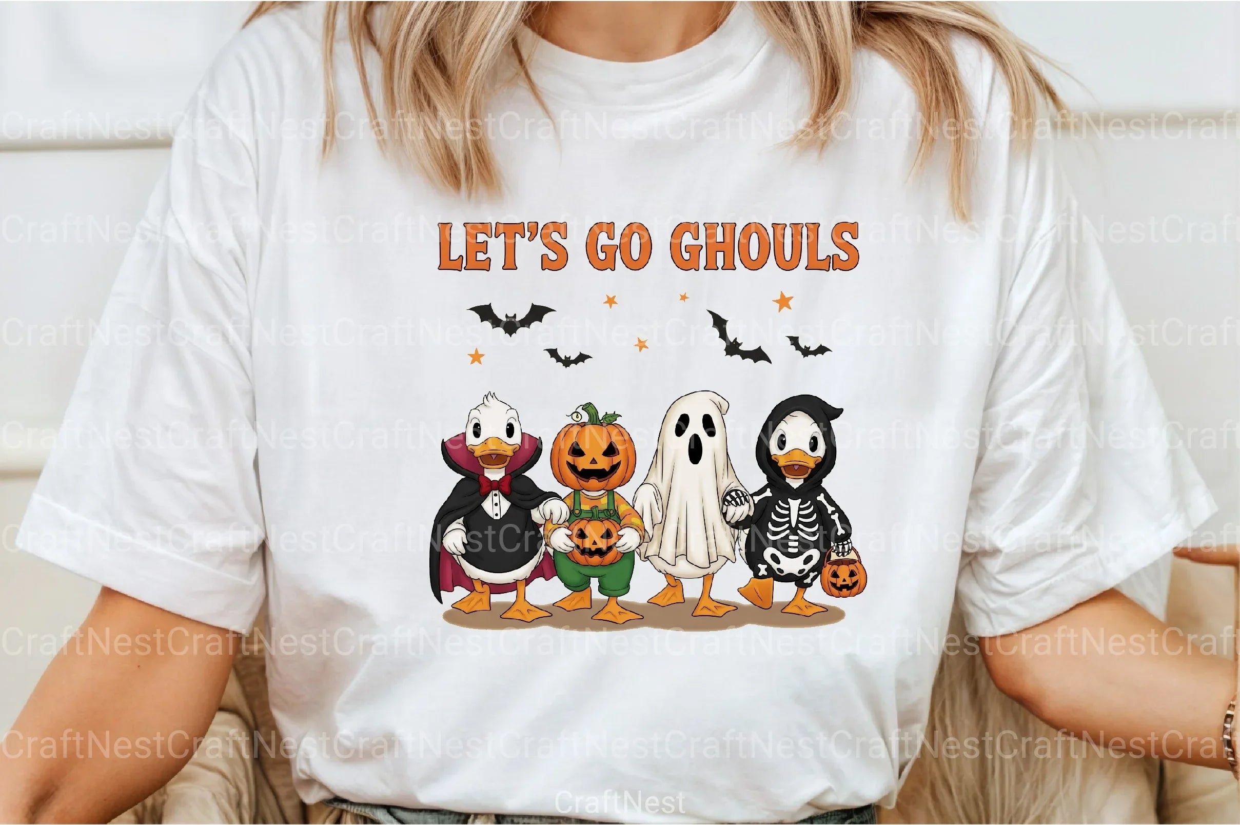 Halloween Goose "Let's Go Ghouls" Clipart Bundle - CraftNest - Digital Crafting and Art