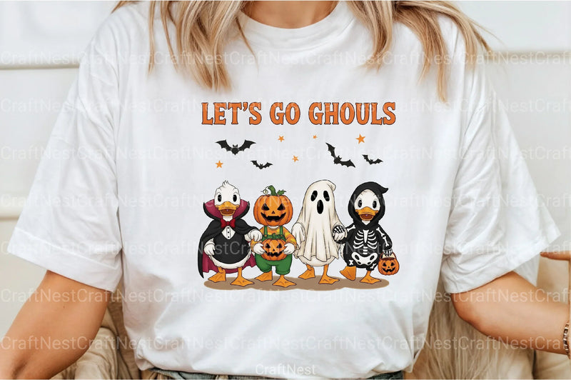 Halloween Goose "Let's Go Ghouls" Clipart Bundle - CraftNest - Digital Crafting and Art