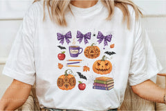 Cute Halloween Spooky Teacher Clipart Bundle - CraftNest - Digital Crafting and Art