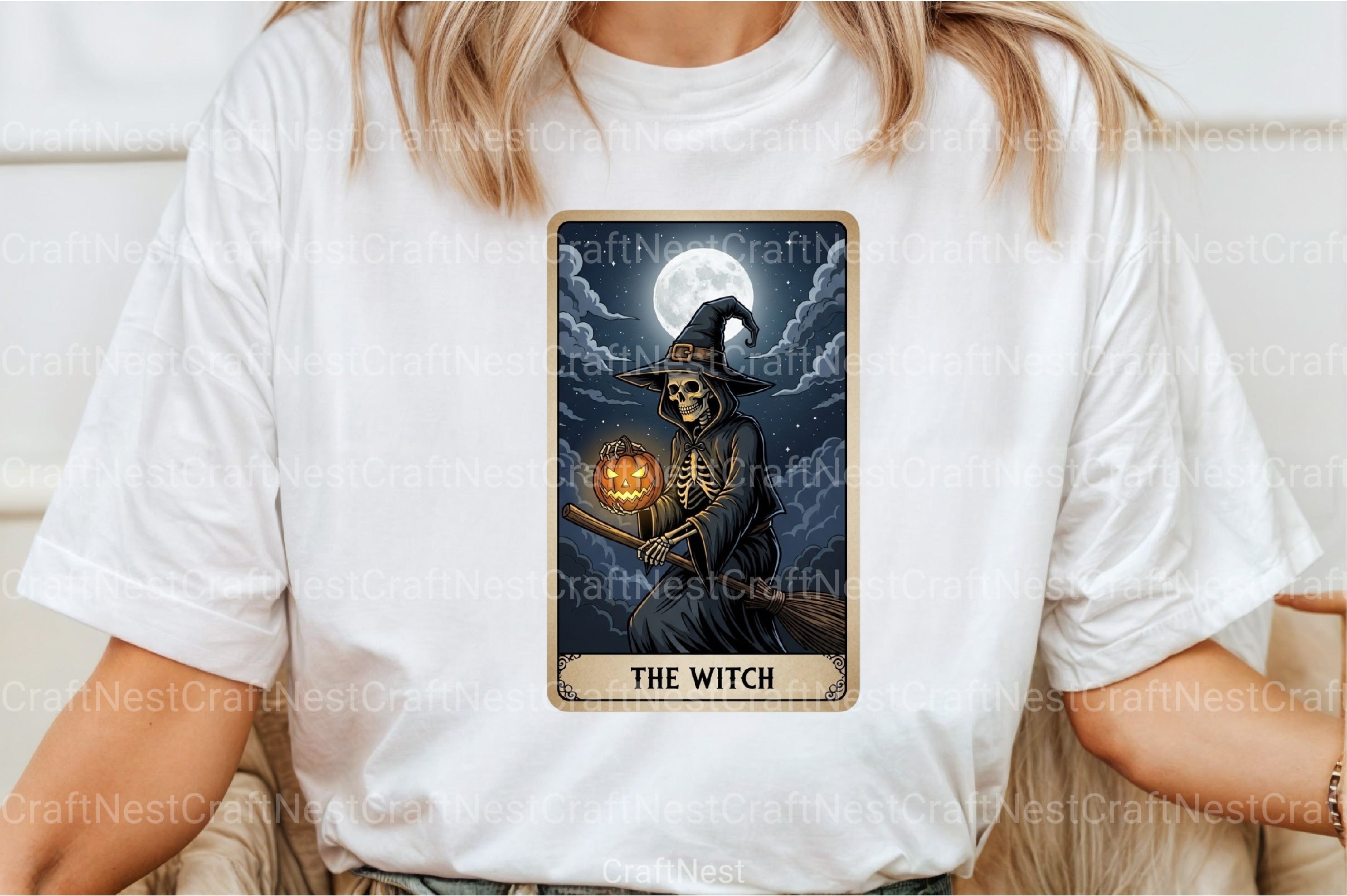 The Witch Halloween Tarot Card Clipart Bundle - CraftNest - Digital Crafting and Art