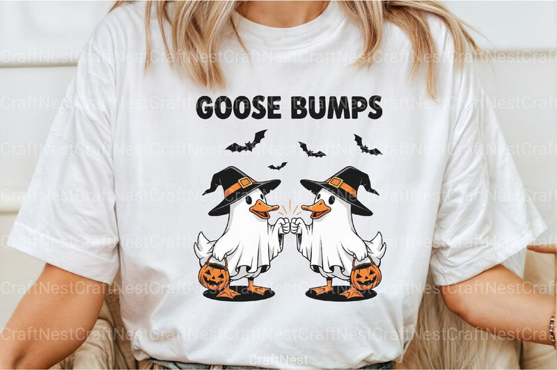 Funny Halloween Goose Bumps Clipart Bundle - CraftNest - Digital Crafting and Art