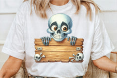 Funny Skeleton Peeking Clipart Bundle 67 - CraftNest - Digital Crafting and Art