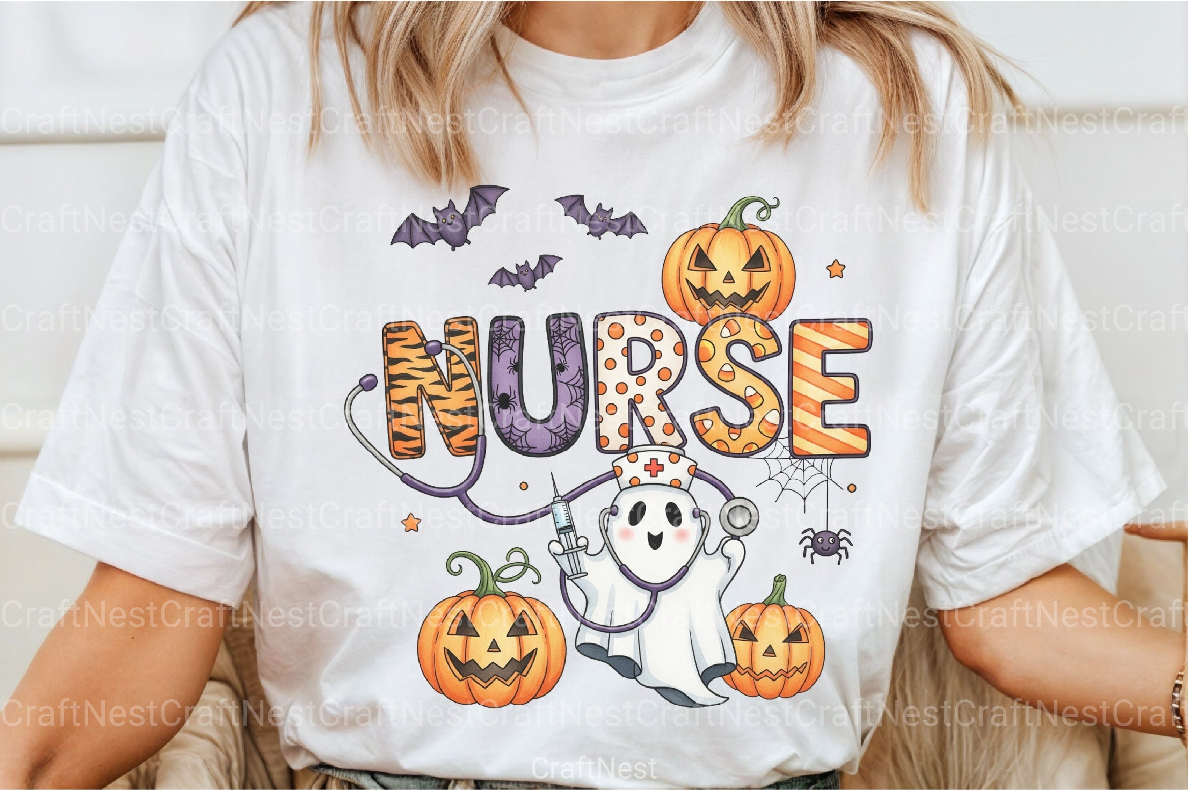 Spooky Nurse Halloween Clipart Bundle - CraftNest - Digital Crafting and Art