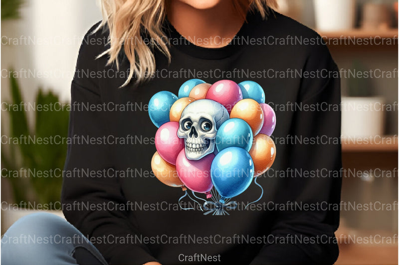 Funny Skeleton Peeking Clipart Bundle 167 - CraftNest - Digital Crafting and Art