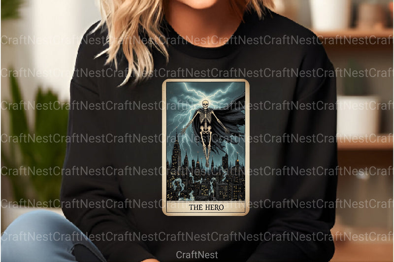Hero Halloween Tarot Card Clipart Bundle - CraftNest - Digital Crafting and Art