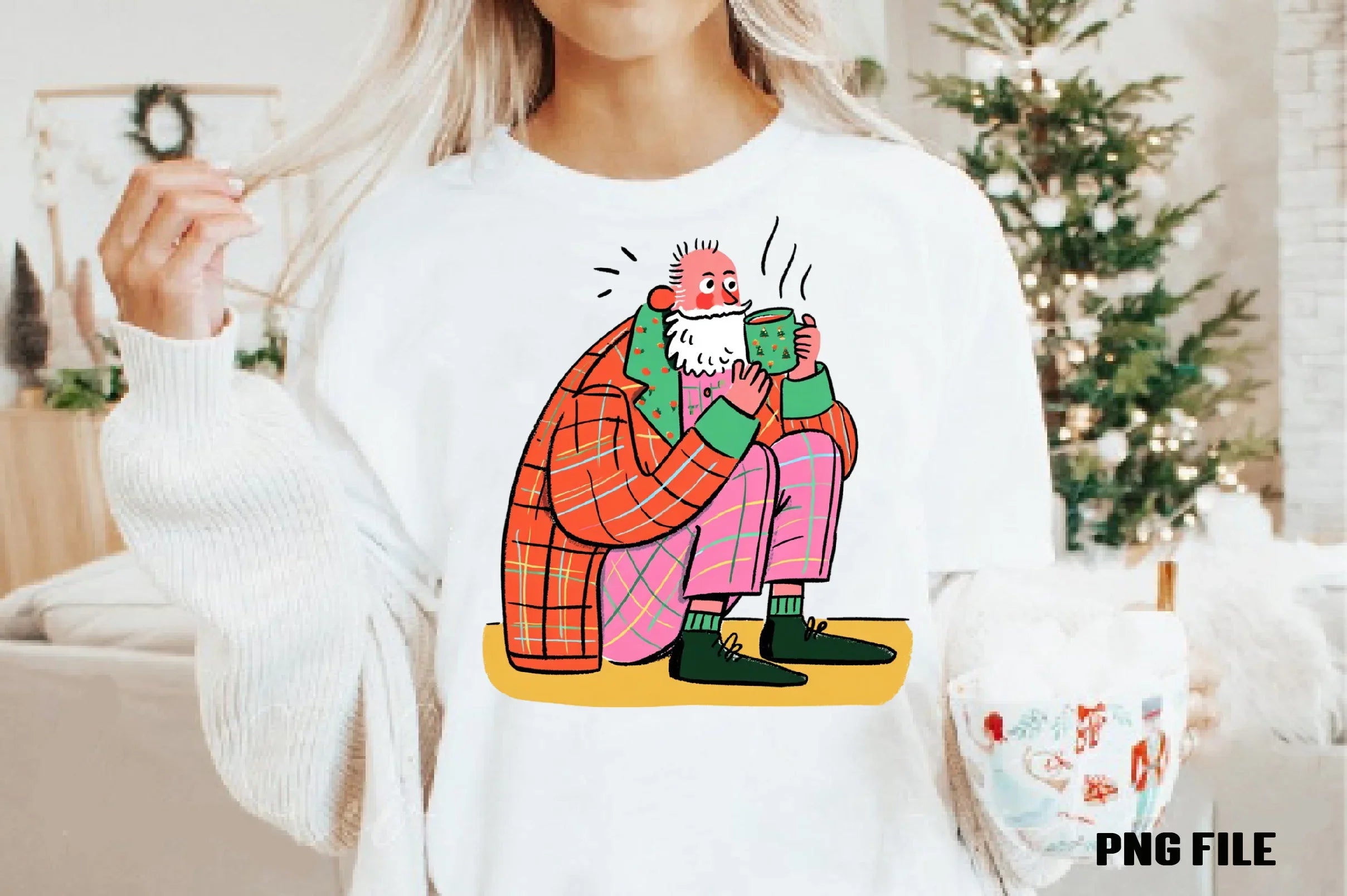 Retro Funny Christmas Santa Clipart Bundle - CraftNest - Digital Crafting and Art
