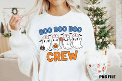 Boo Crew Ghost Nurse Clipart Bundle - CraftNest - Digital Crafting and Art