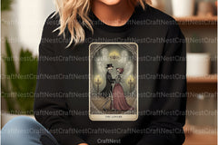 The Lovers Halloween Tarot Card Clipart Bundle - CraftNest - Digital Crafting and Art