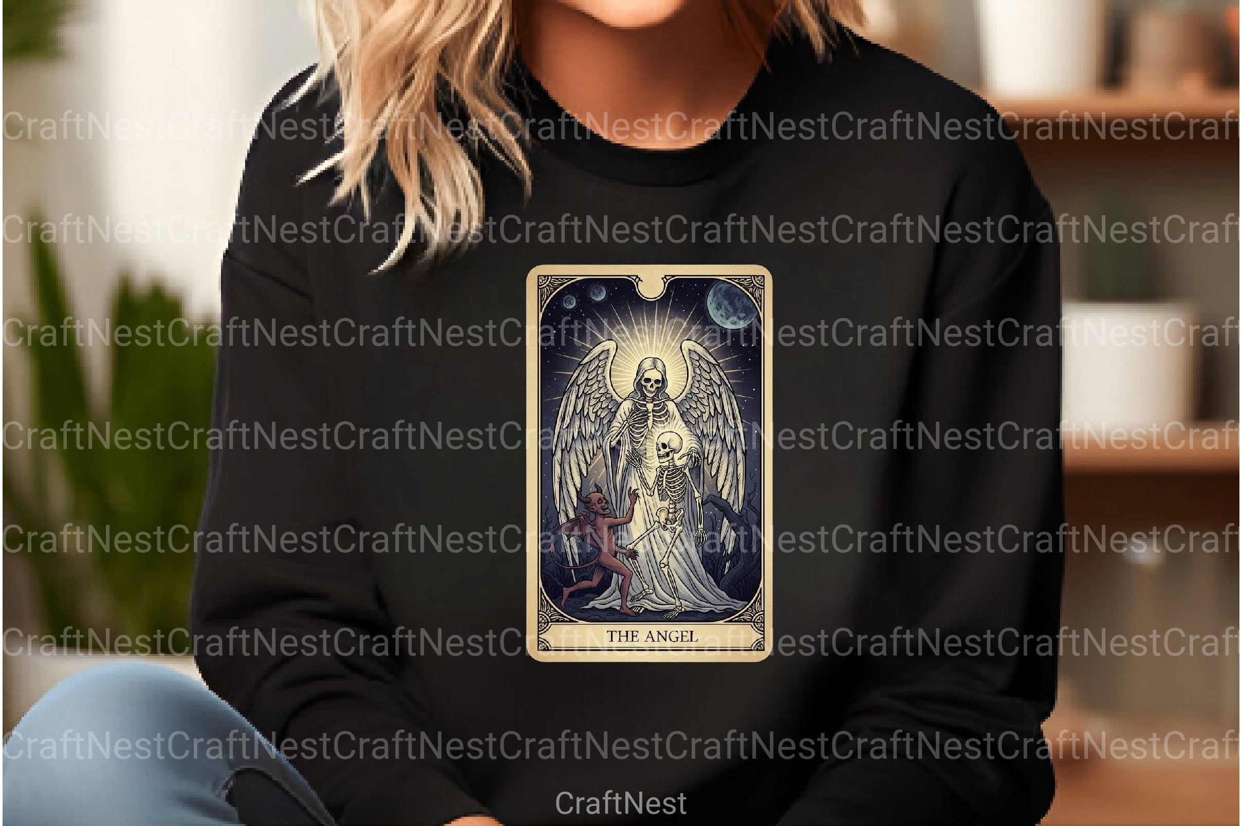 Angel Halloween Tarot Card Clipart Bundle - CraftNest - Digital Crafting and Art