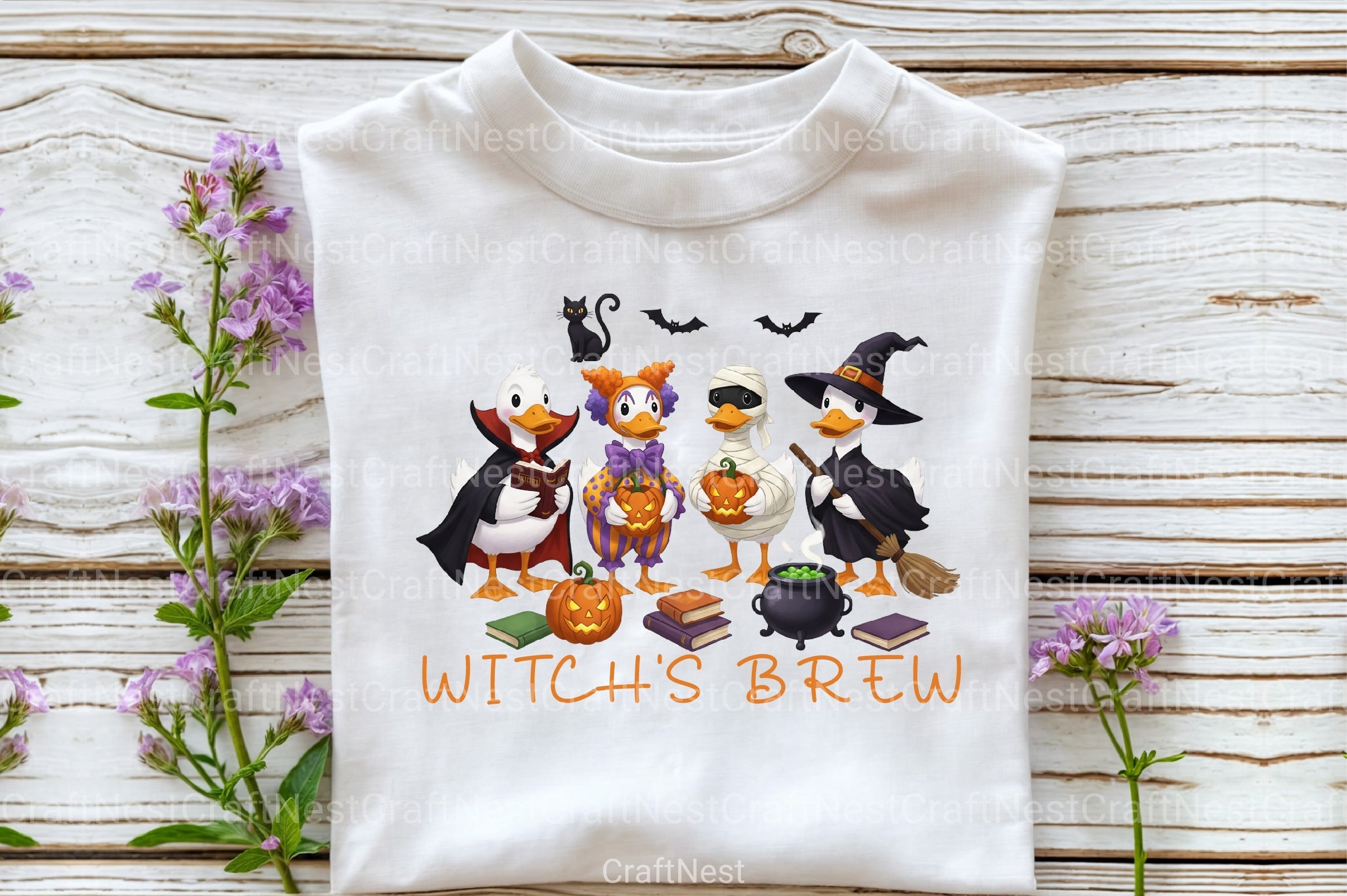 Honk Trick or Treat: Spooky Goose Clipart Bundle - CraftNest - Digital Crafting and Art