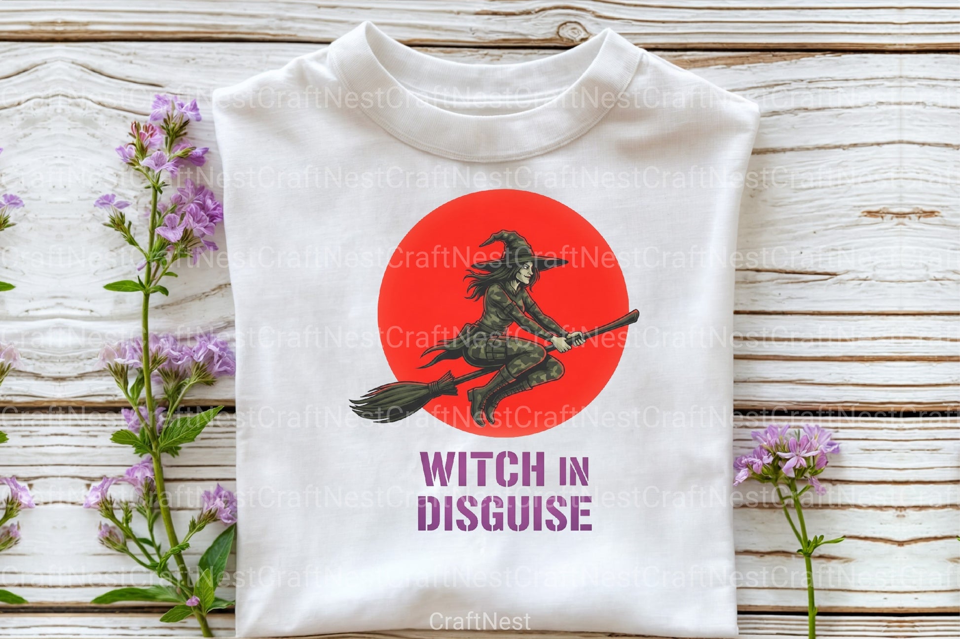 Camo Witch Halloween Clipart Bundle - CraftNest - Digital Crafting and Art