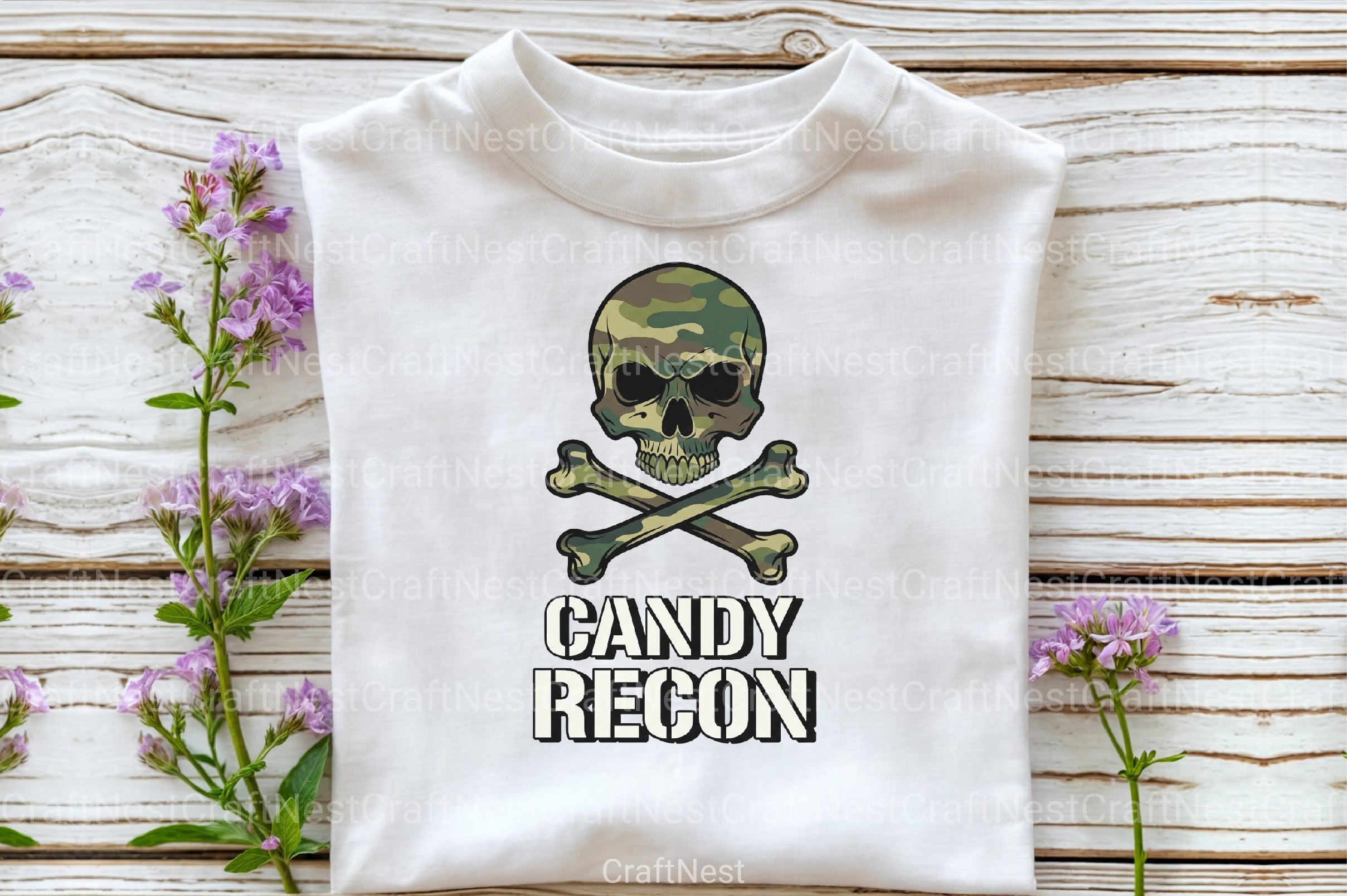 Camo Skull Halloween Clipart Bundle - CraftNest - Digital Crafting and Art