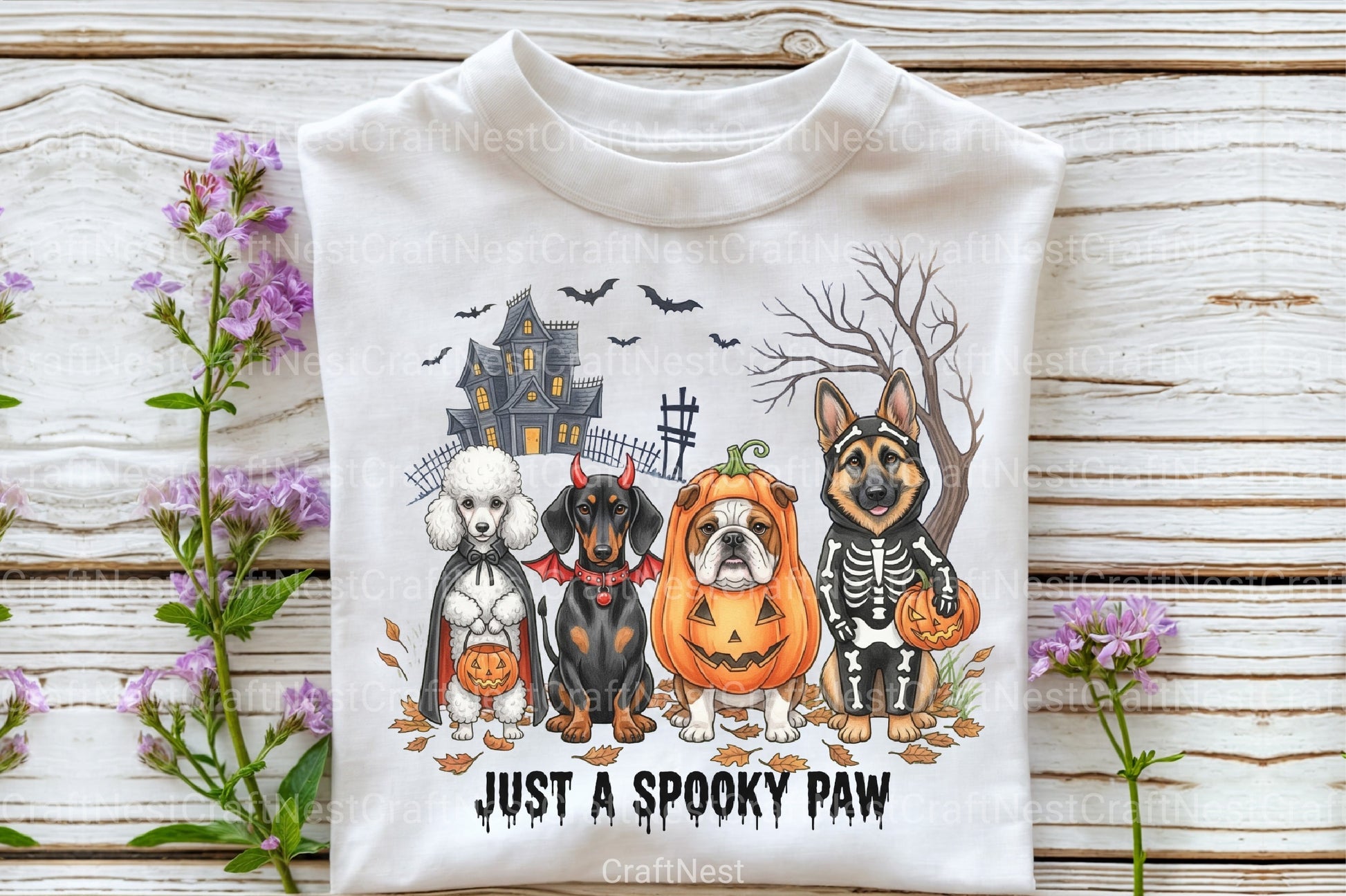 Spooky Paw Halloween Dog Clipart Bundle - CraftNest - Digital Crafting and Art