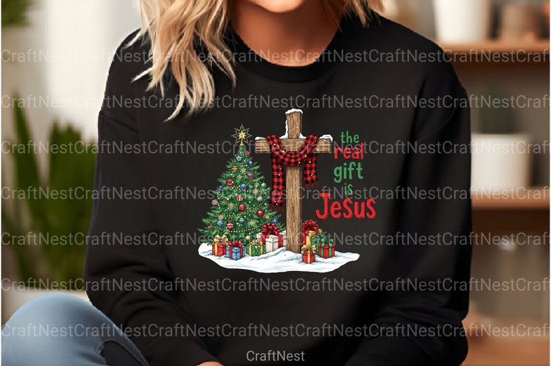 Real Gift Jesus Christmas Clipart Bundle - CraftNest - Digital Crafting and Art