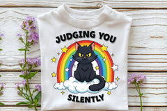 Judging You Silently: Funny Cat Clipart Bundle - CraftNest - Digital Crafting and Art
