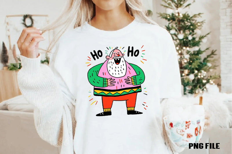 Retro Funny Christmas Santa Clipart Bundle - CraftNest - Digital Crafting and Art