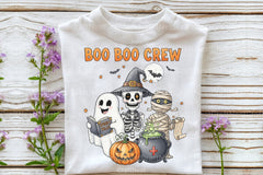 Boo Crew Halloween Nurse Ghost Clipart Bundle - CraftNest - Digital Crafting and Art
