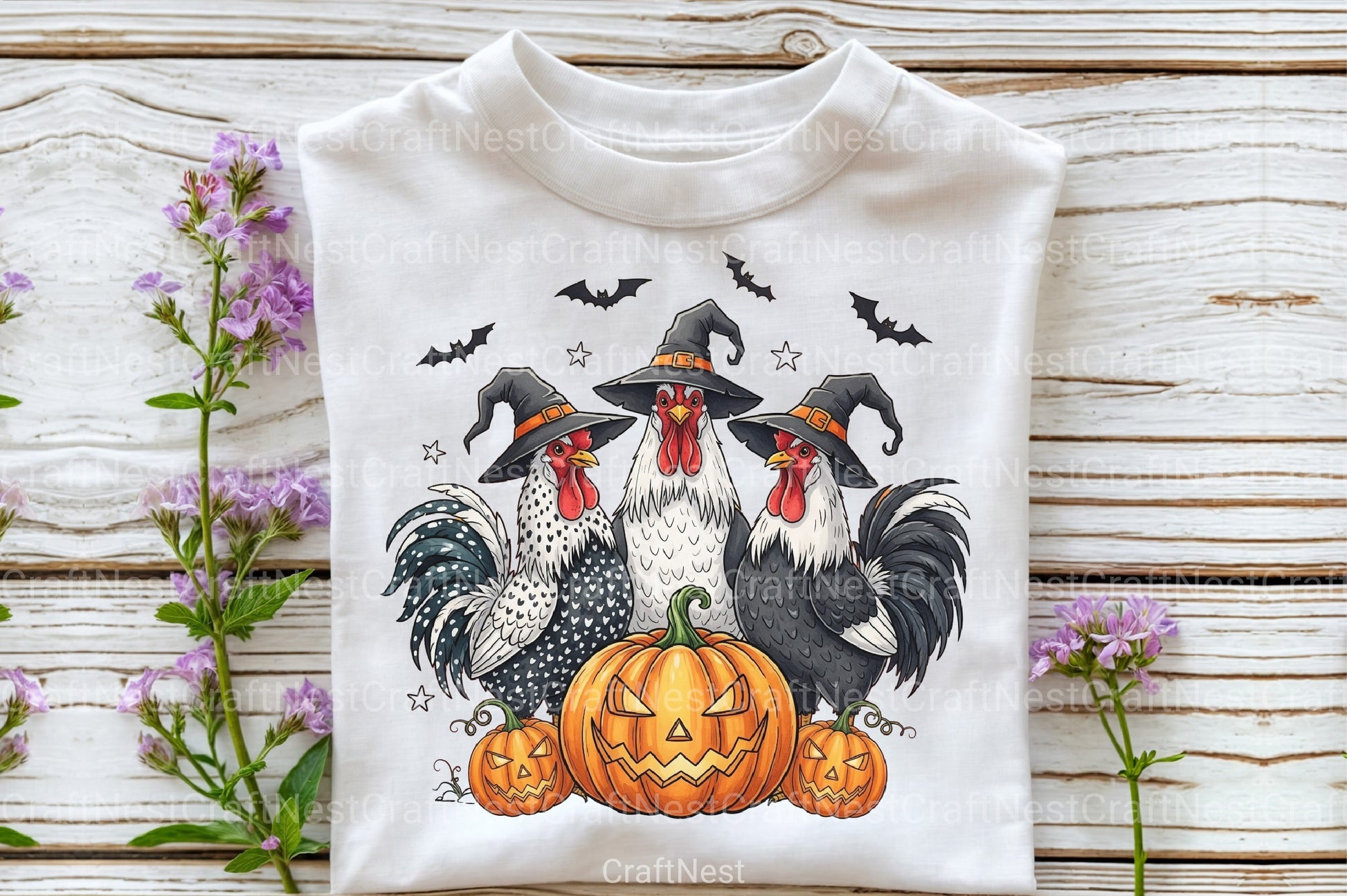 Halloween Pumpkin Chicken Witch Fall Clipart Bundle - CraftNest - Digital Crafting and Art