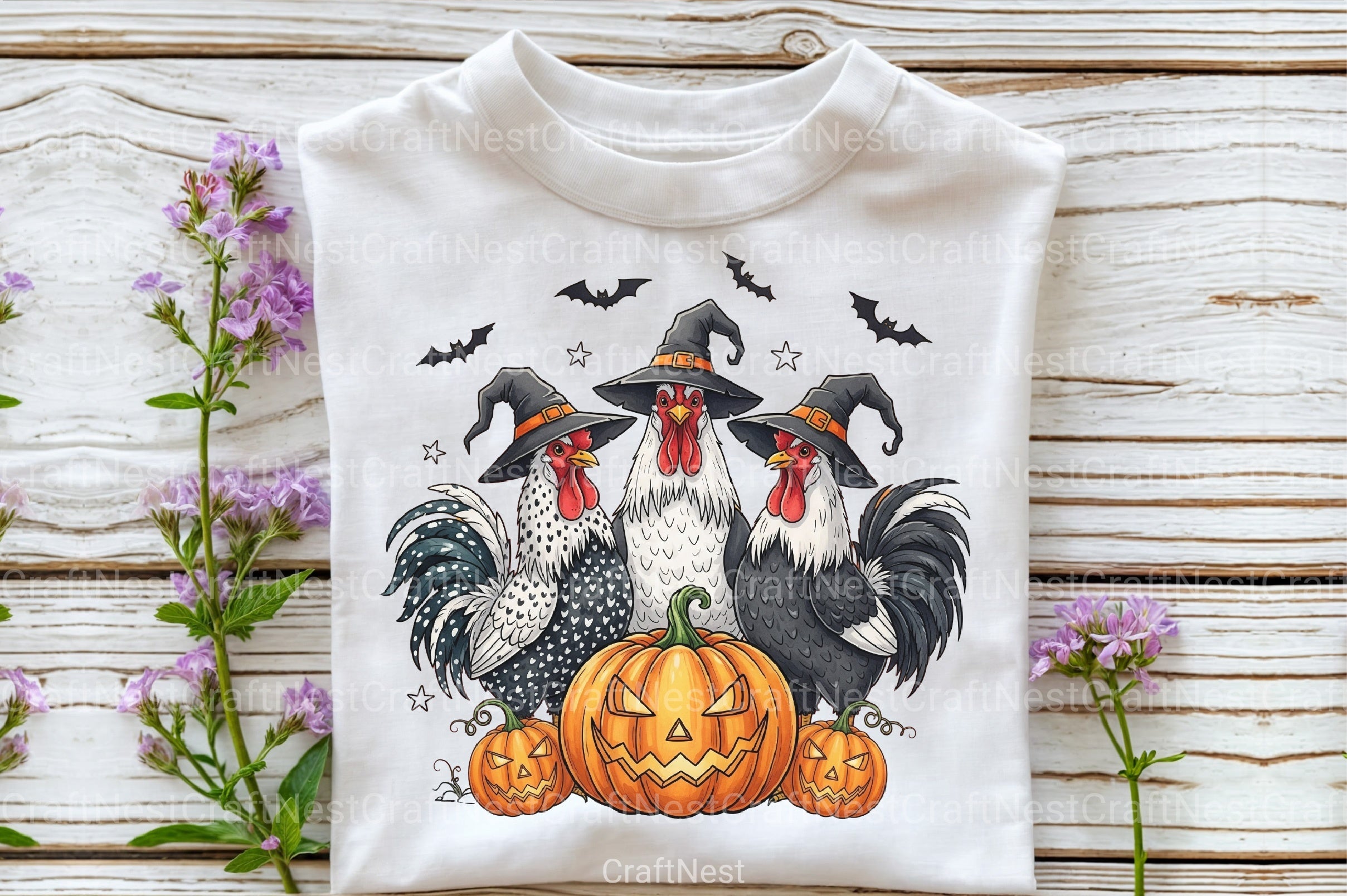 Halloween Pumpkin Chicken Witch Fall Clipart Bundle - CraftNest - Digital Crafting and Art