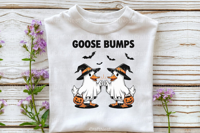 Funny Halloween Goose Bumps Clipart Bundle - CraftNest - Digital Crafting and Art