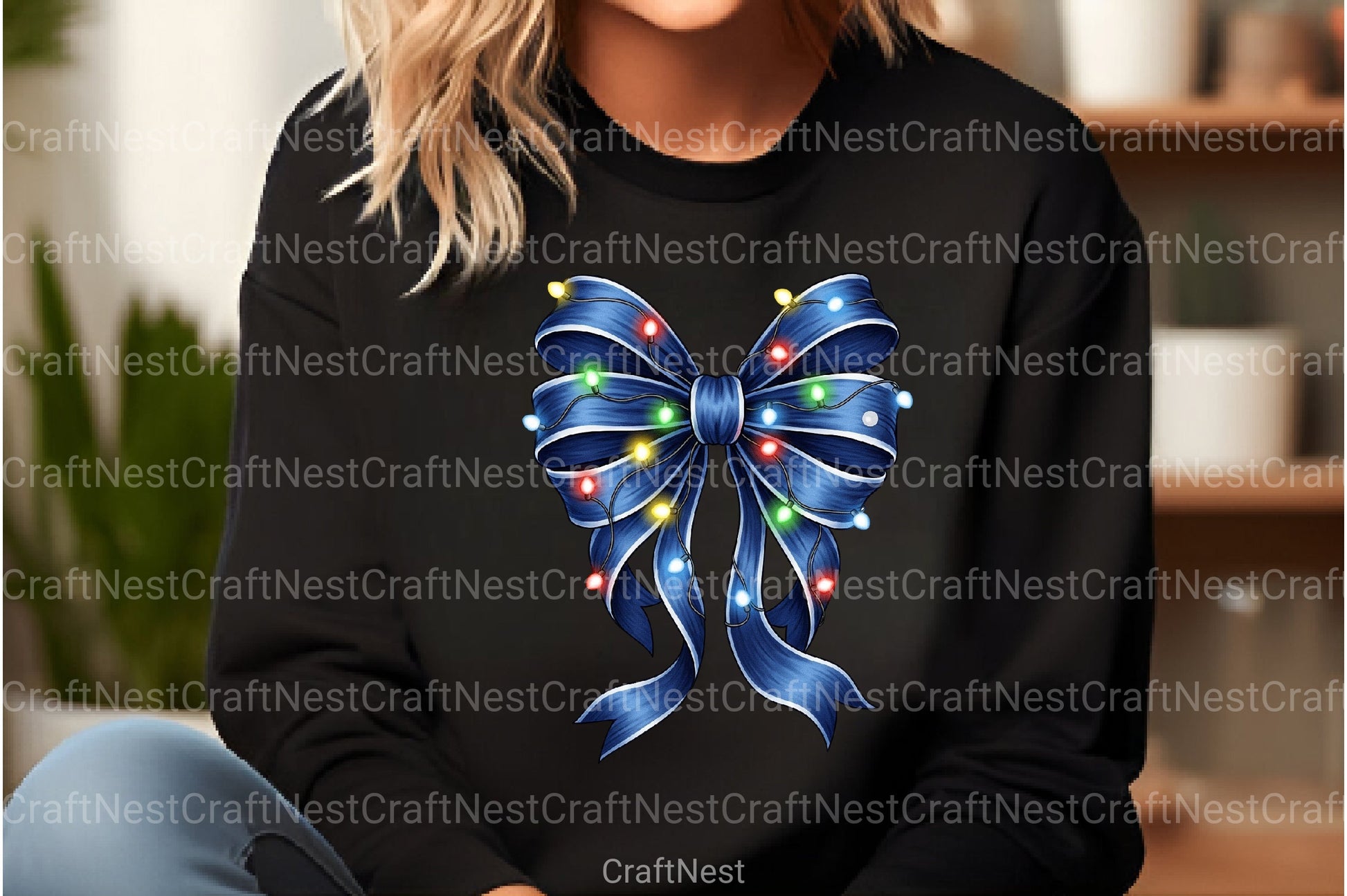 Light Bow Christmas Clipart Bundle - CraftNest - Digital Crafting and Art