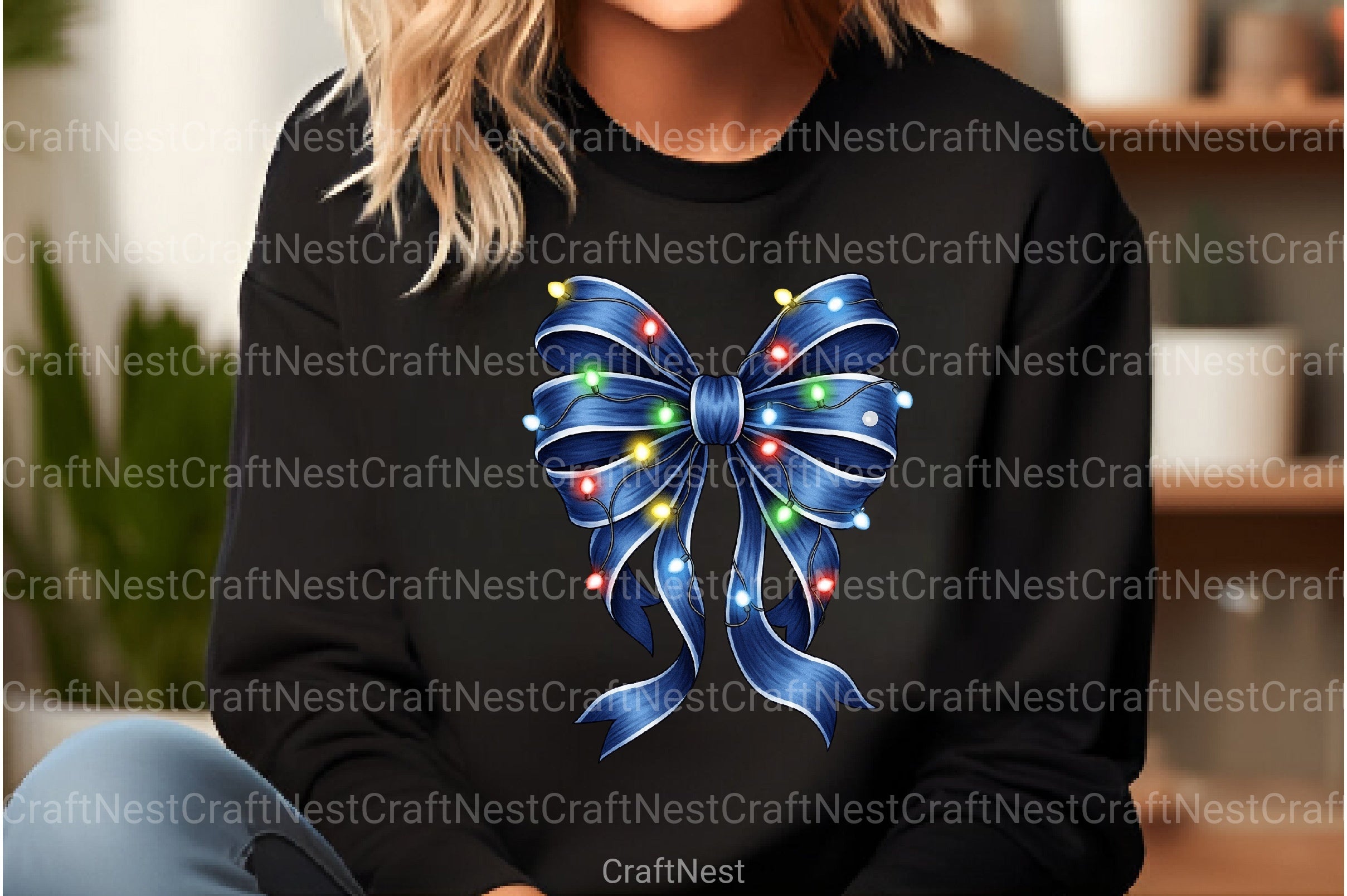 Light Bow Christmas Clipart Bundle - CraftNest - Digital Crafting and Art