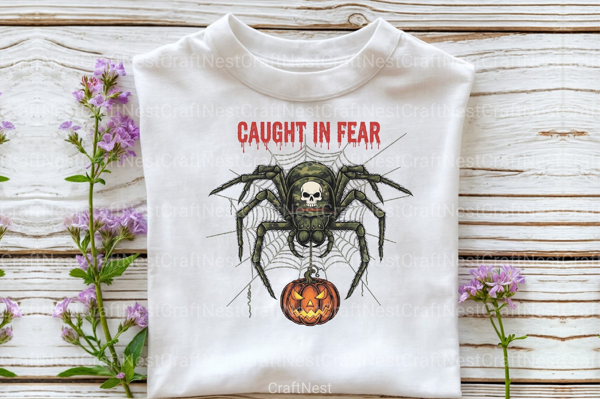 Camo Spider Halloween Clipart Bundle - CraftNest - Digital Crafting and Art