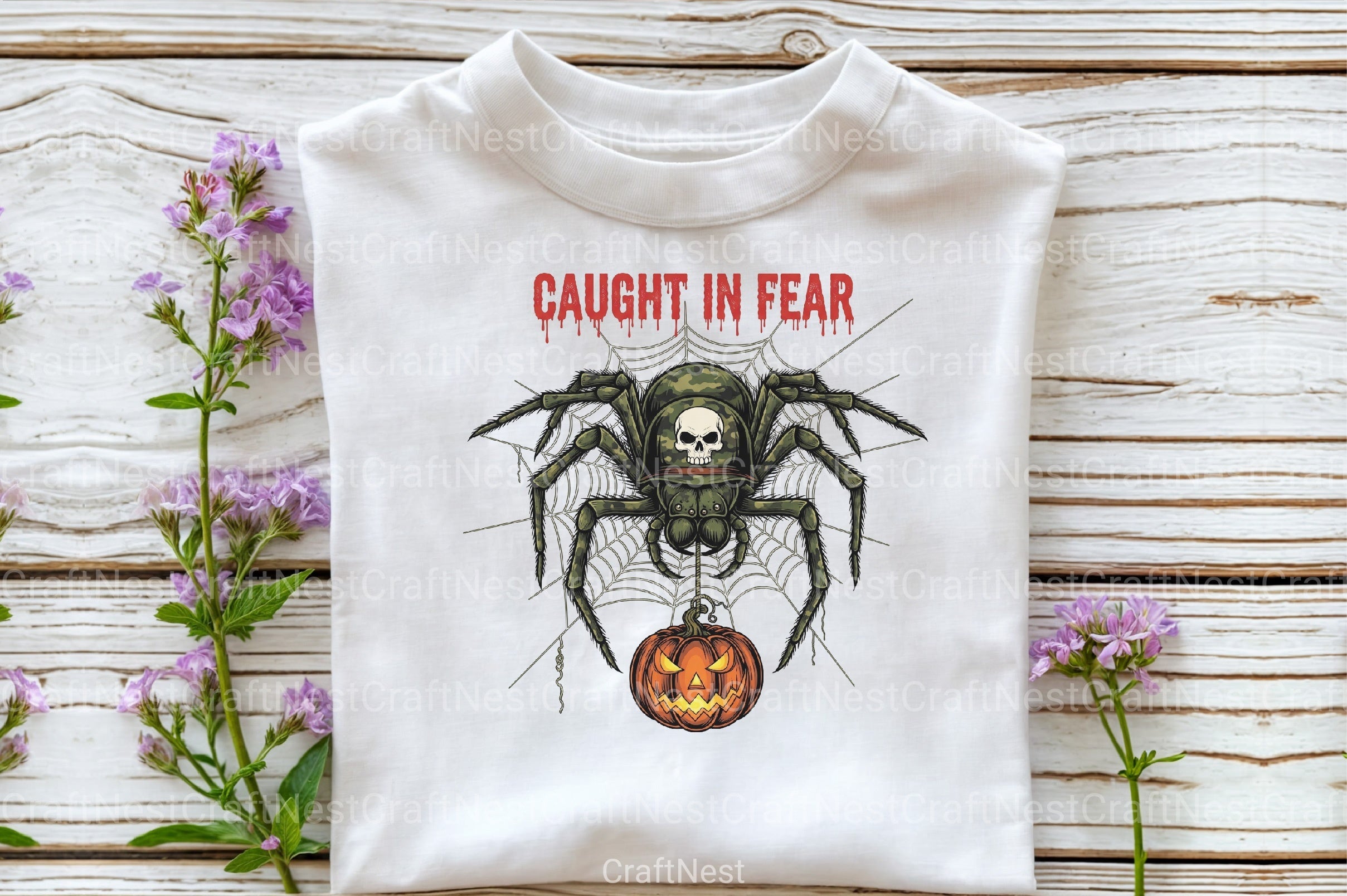 Camo Spider Halloween Clipart Bundle - CraftNest - Digital Crafting and Art