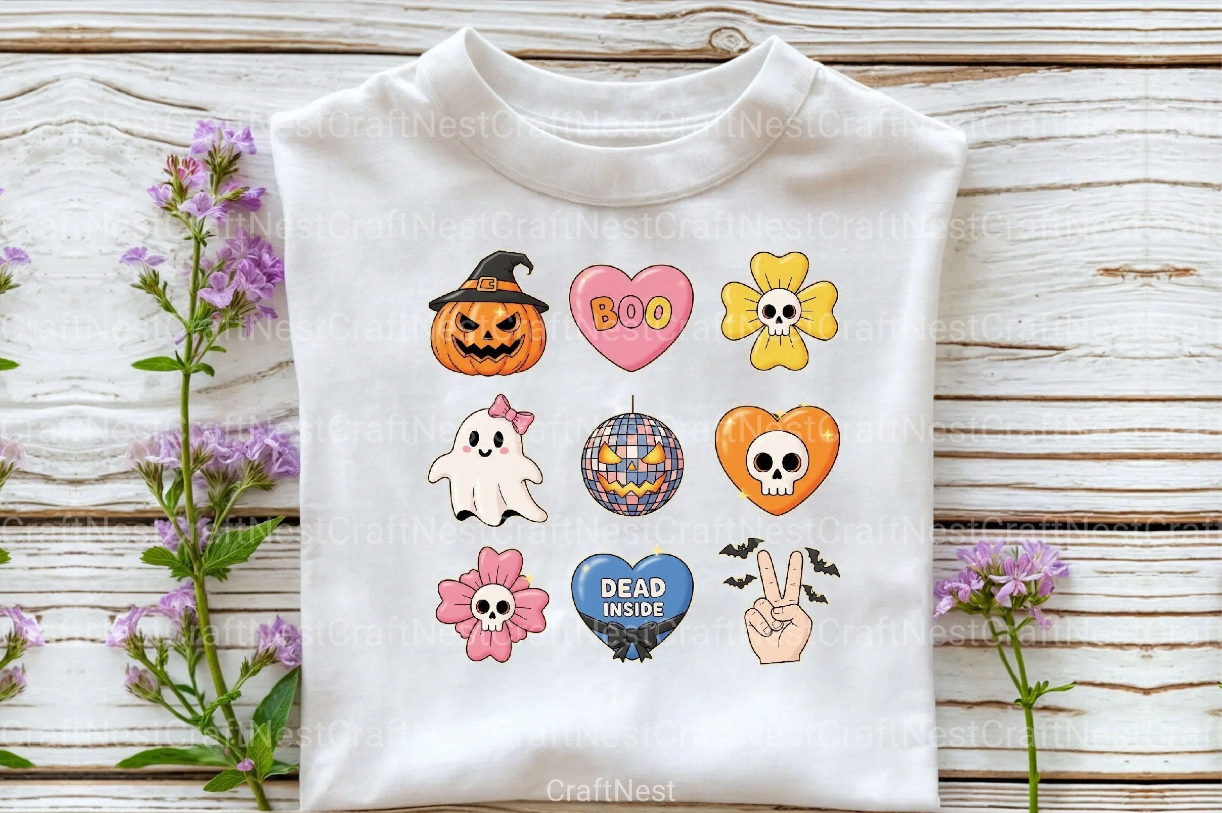 Retro Halloween Clipart Bundle 4 - CraftNest - Digital Crafting and Art