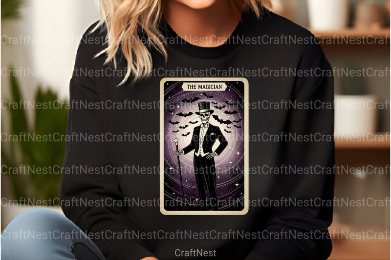 Magician Halloween Tarot Card Clipart Bundle - CraftNest - Digital Crafting and Art