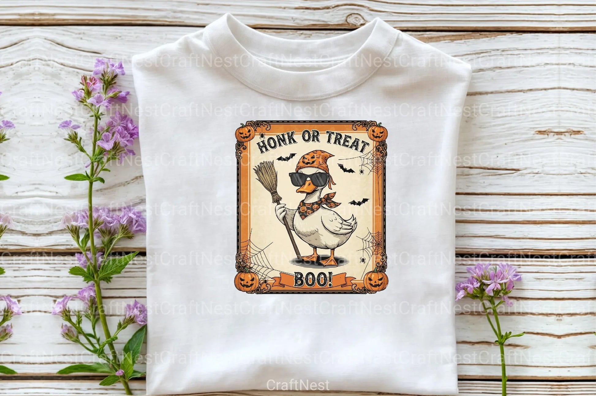 Girly Goose Honk or Treat Clipart Bundle - CraftNest - Digital Crafting and Art