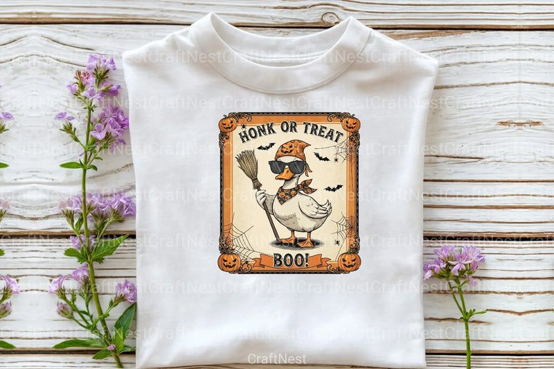 Girly Goose Honk or Treat Clipart Bundle - CraftNest - Digital Crafting and Art