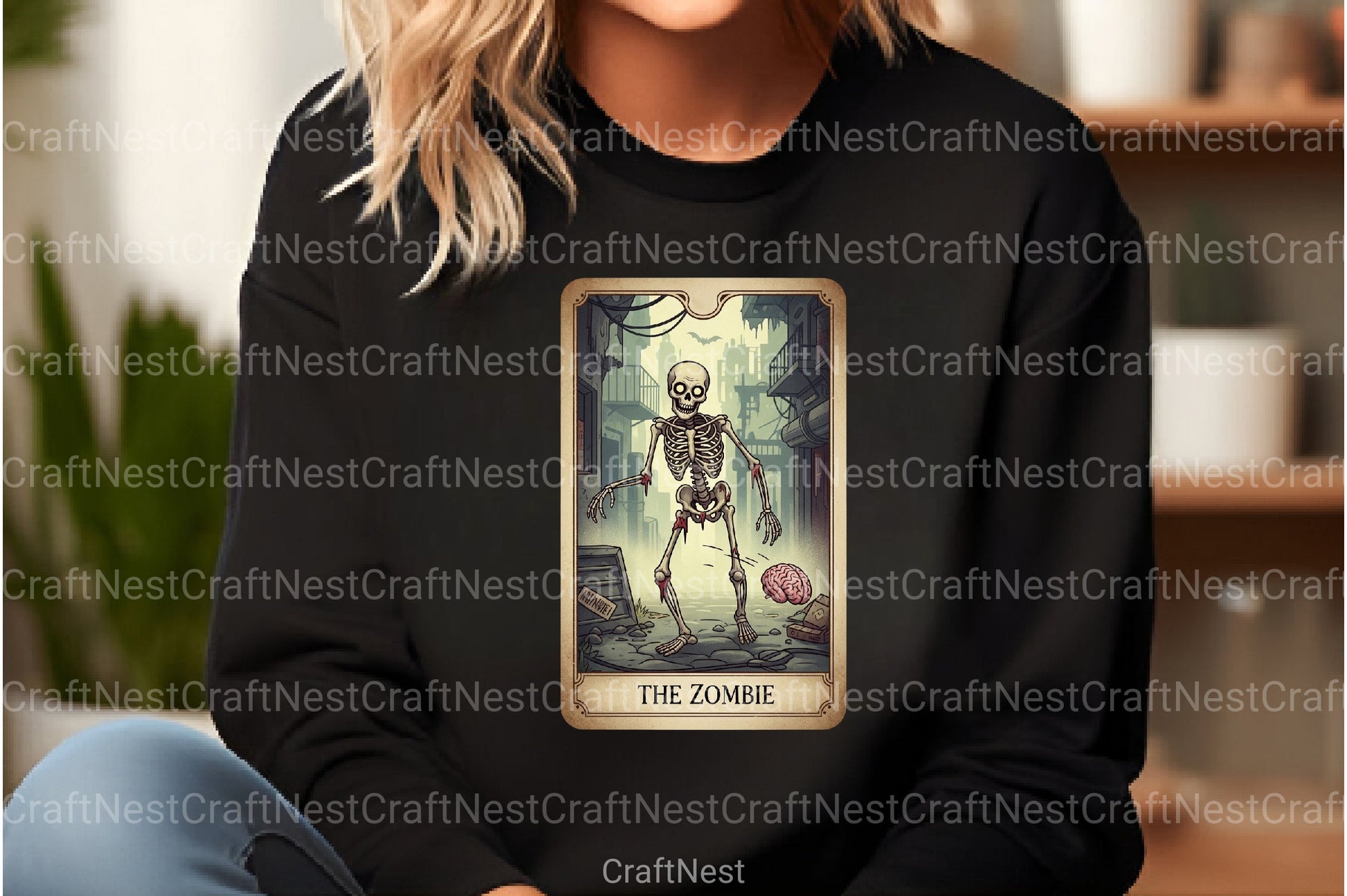 Zombie Halloween Tarot Card Clipart Bundle - CraftNest - Digital Crafting and Art