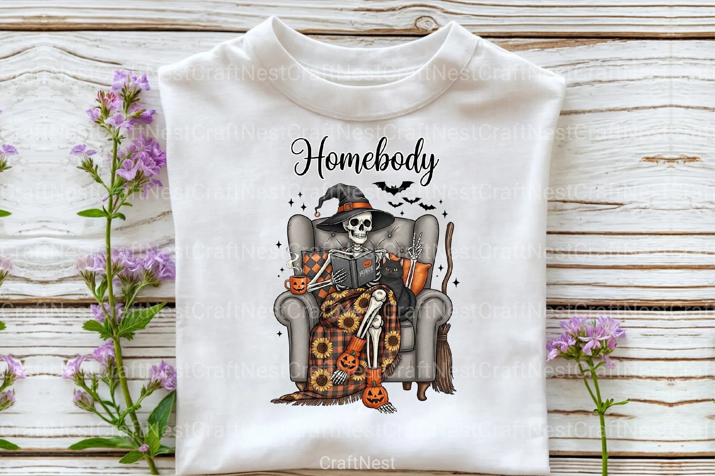 Homebody Skeleton Messy Clipart Bundle - CraftNest - Digital Crafting and Art