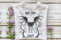 Bat Bow Crazy: Funny Halloween Clipart Bundle - CraftNest - Digital Crafting and Art