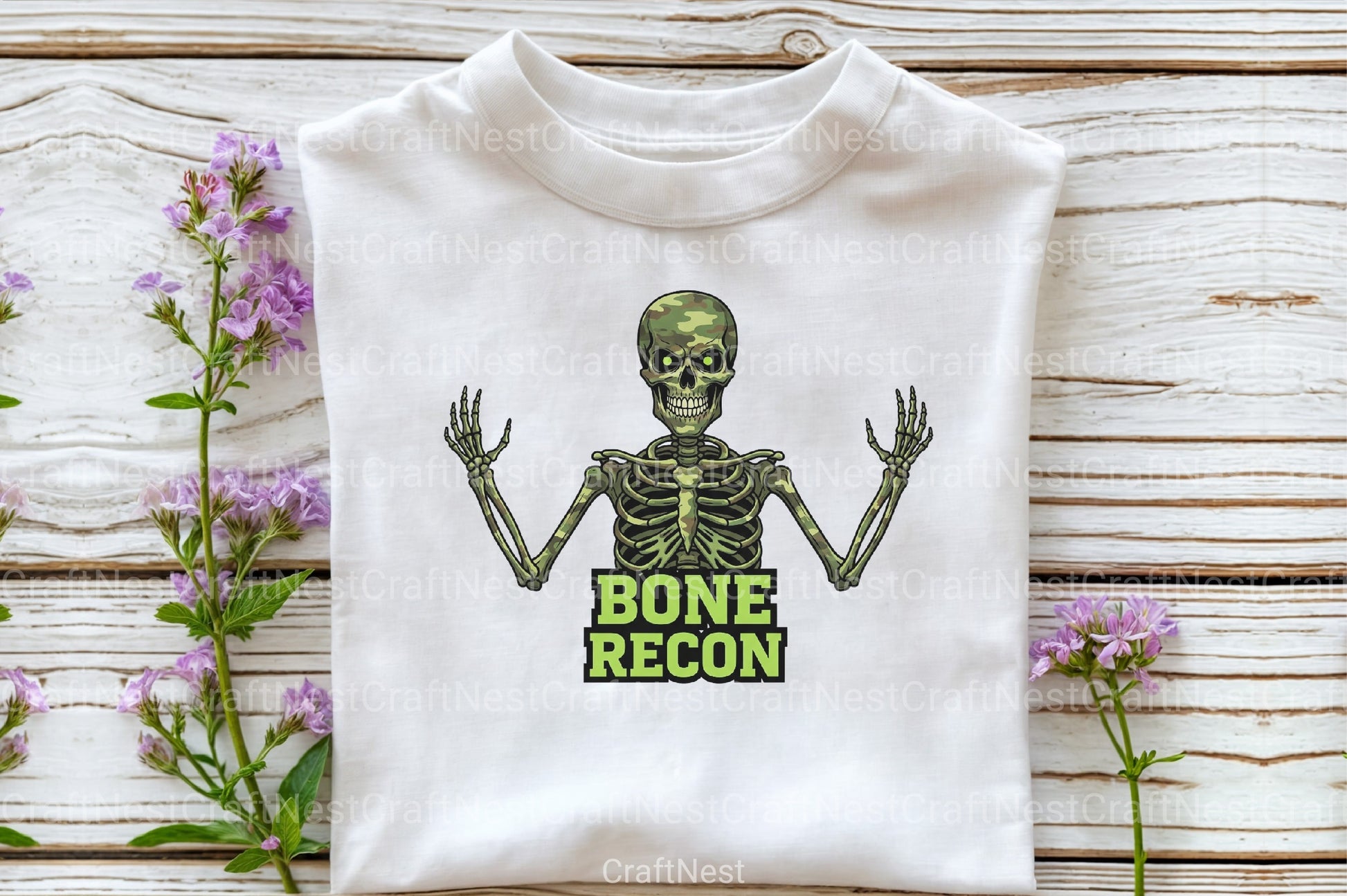 Camo Skeleton Halloween Clipart Bundle - CraftNest - Digital Crafting and Art