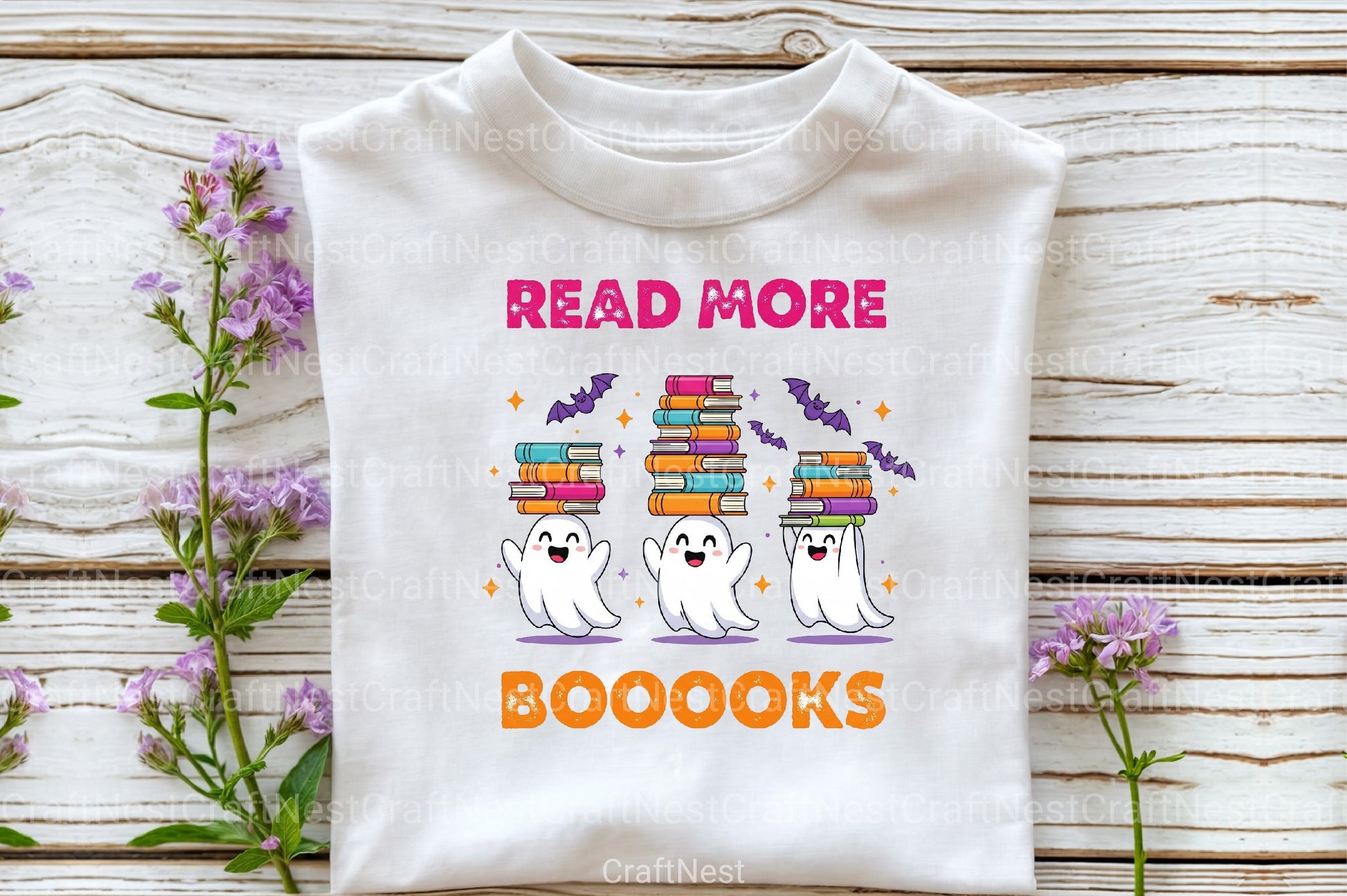 Read More Books Funny Halloween Clipart Bundle - CraftNest - Digital Crafting and Art