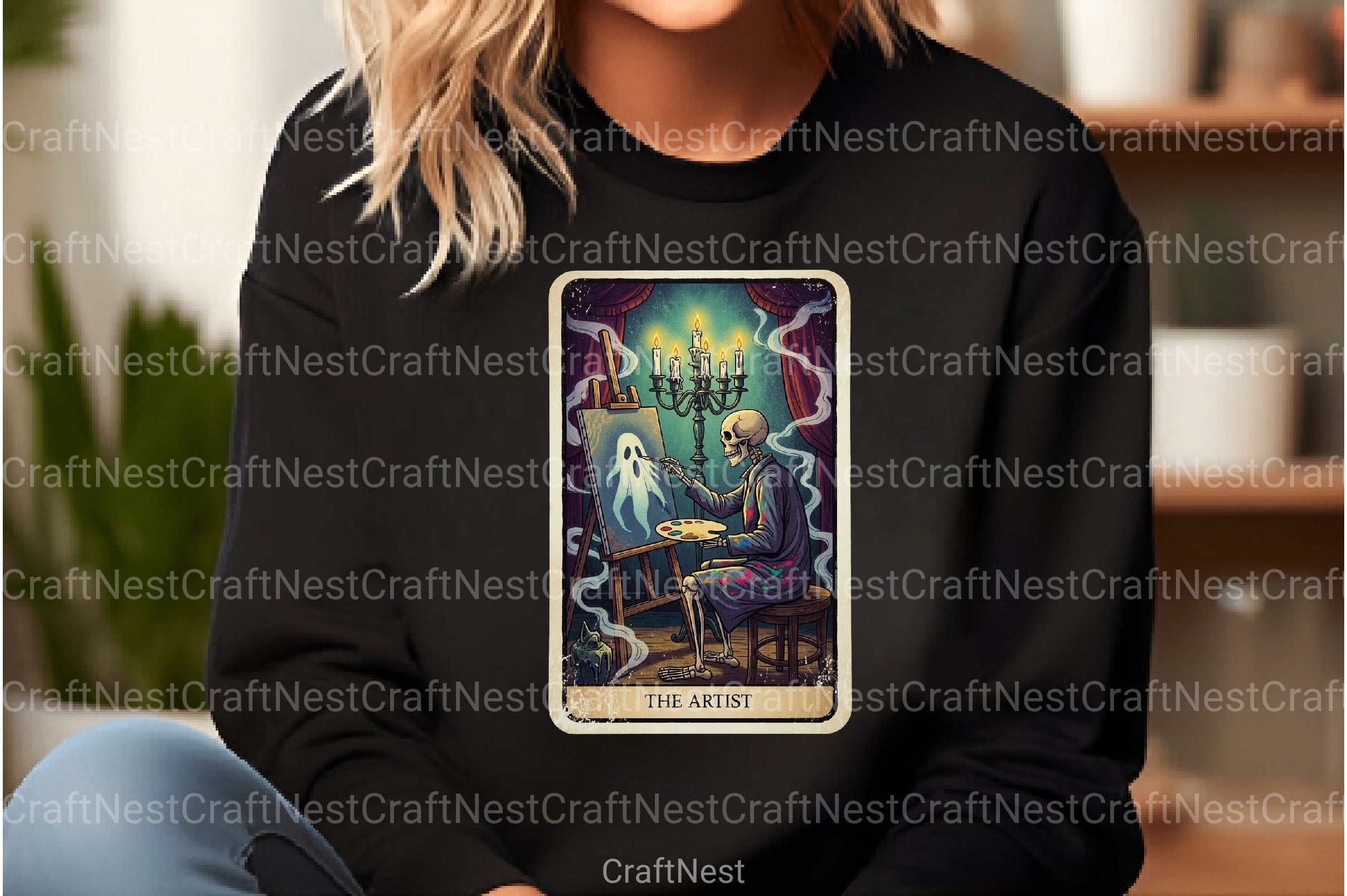 The Artist Halloween Tarot Card Clipart Bundle - CraftNest - Digital Crafting and Art