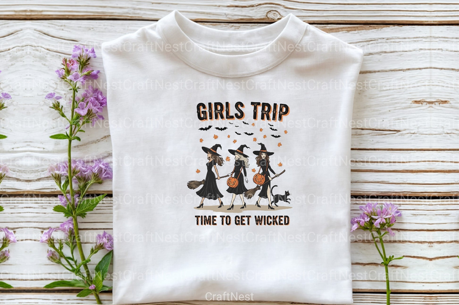 Halloween Witch Girls Trip Autumn Clipart Bundle - CraftNest - Digital Crafting and Art