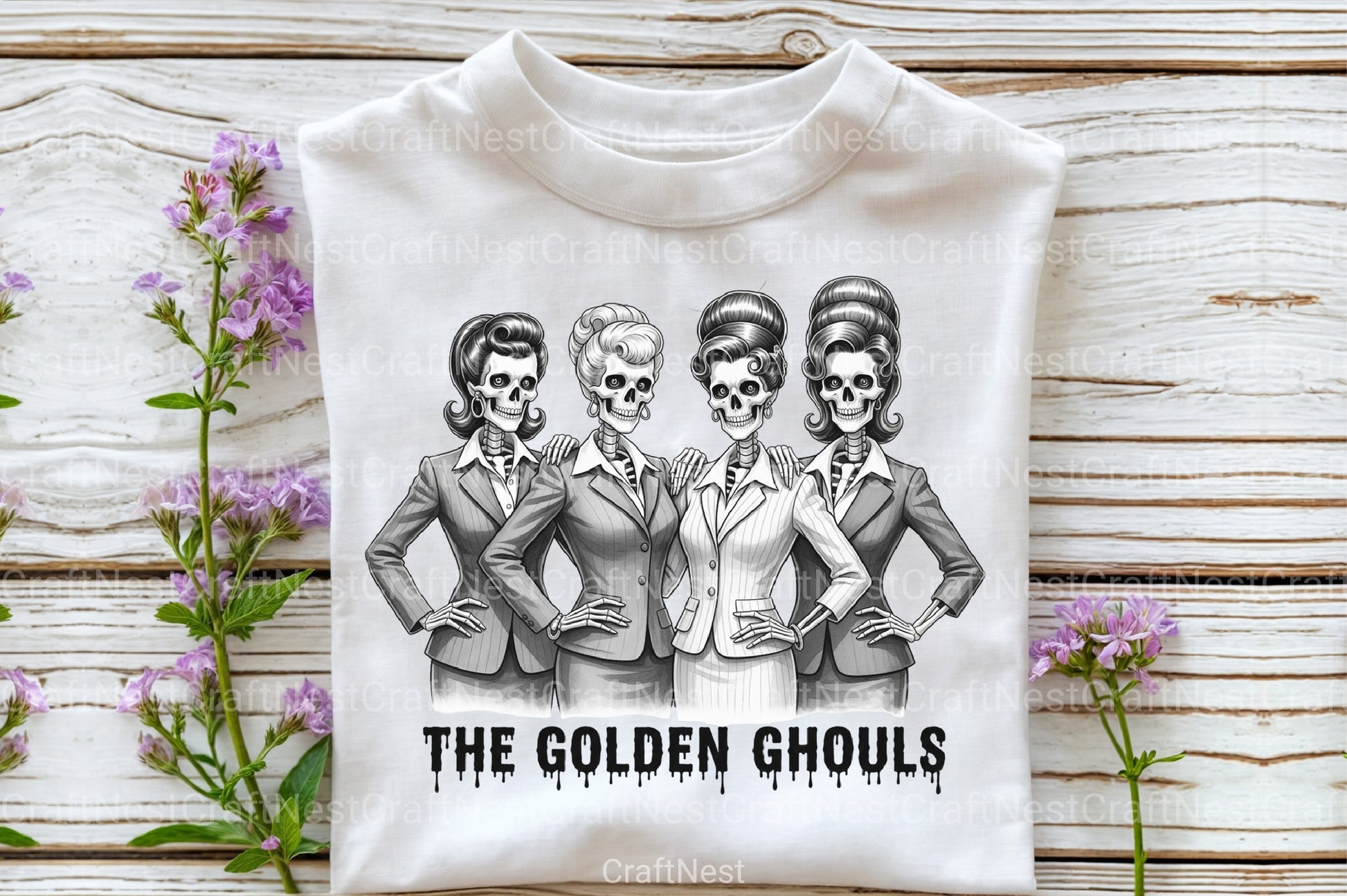 Golden Ghouls Girls Halloween Clipart Bundle - CraftNest - Digital Crafting and Art