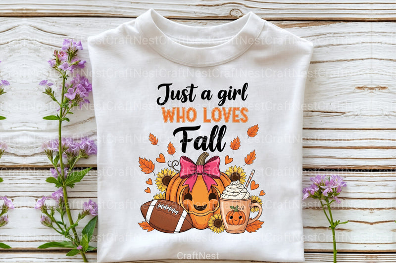 Just a Girl Who Loves Fall Clipart Bundle - CraftNest - Digital Crafting and Art