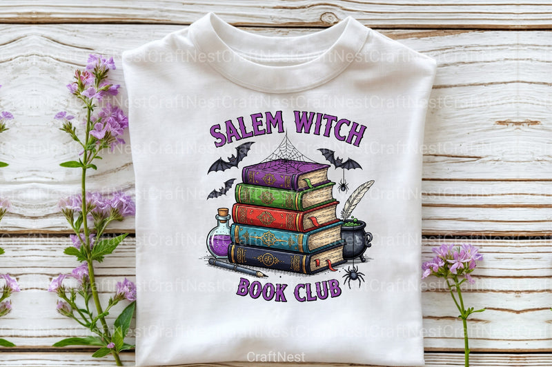 Salem Witch Book Club Halloween Clipart Bundle - CraftNest - Digital Crafting and Art