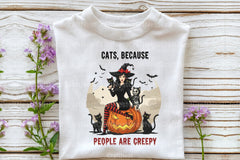Sarcastic Halloween Cat Witch Creepy Clipart Bundle - CraftNest - Digital Crafting and Art