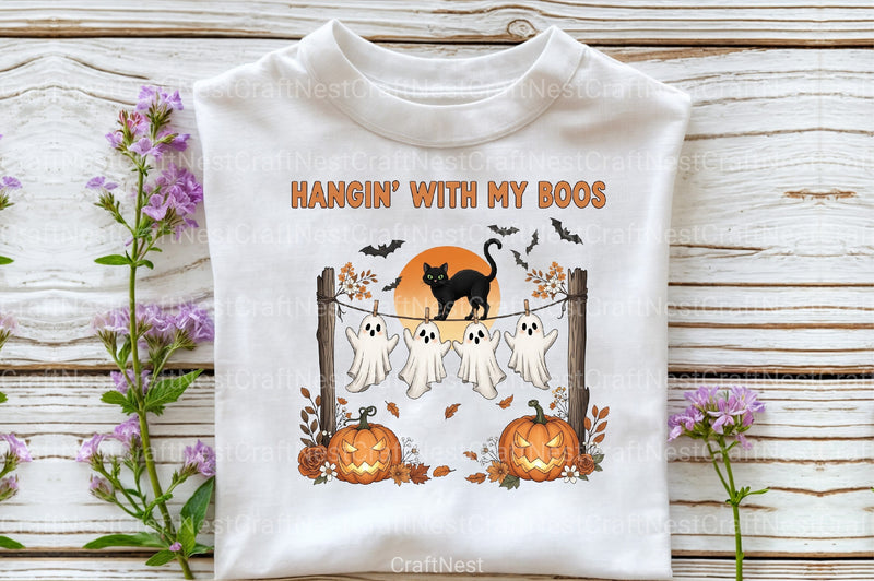Hangin’ With My Boos: Cute Boo Clipart Bundle - CraftNest - Digital Crafting and Art
